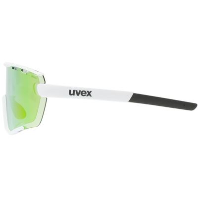 Sluneční brýle UVEX SPORTSTYLE 236 SET WHITE MAT / MIRROR GREEN (CAT. 2) + CLEAR (CAT. 0) - rozbalené / použité