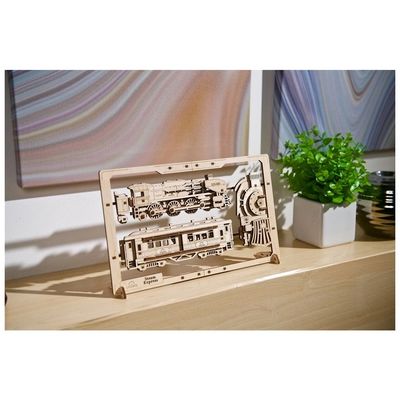 Ugears 2,5D dřevěné mechanické puzzle Steam Express