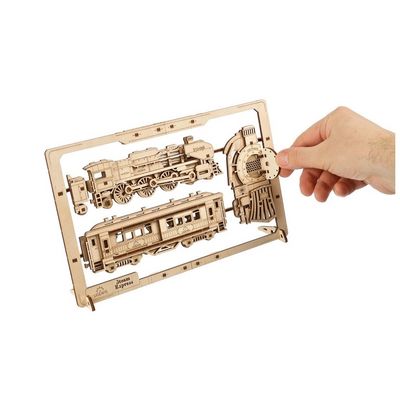 Ugears 2,5D dřevěné mechanické puzzle Steam Express