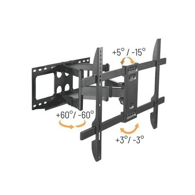 Brateck Výsuvný držák LPA69-466 pro TV 37-80 60kg polohovatelný nástěnný Heavy Duty