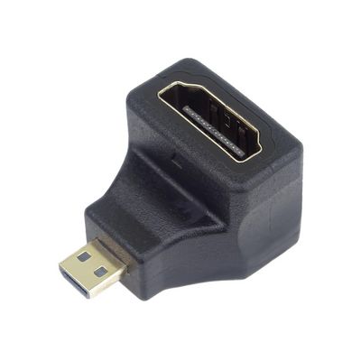 PremiumCord Adapter Micro HDMI Male na HDMI Female zahnutý do pravého úhlu 90°