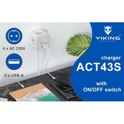Síťový adaptér Viking ACT43S