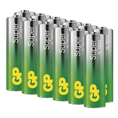 Alkalická baterie GP Super AA (LR6), 12Ks blistr