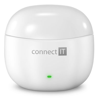 CONNECT IT True Wireless SonicBass sluchátka do uší s mikrofonem, BÍLÁ