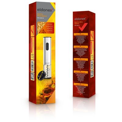 ELDONEX WineSpin Premium elektrický otvírák na víno, STŘÍBRNÝ