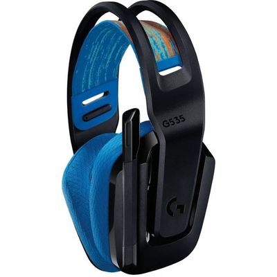 Logitech G535 LIGHTSPEED Wireless Gaming Headset, černá/modrá