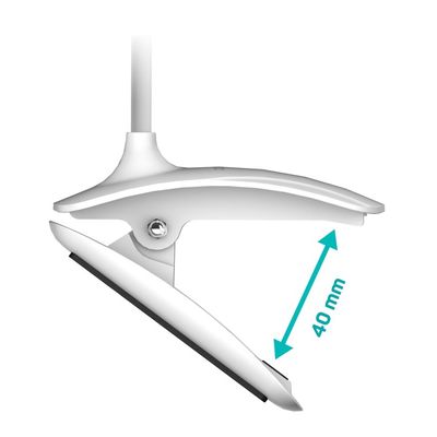 CONNECT IT CLIP stolní Led lampička s klipem, BÍLÁ