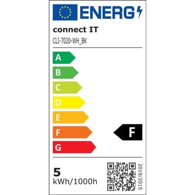 CONNECT IT CLIP stolní Led lampička s klipem, ČERNÁ
