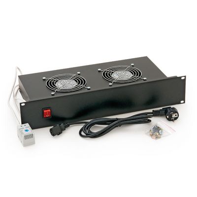 TRITON 19 Ventilační jednotka horizontální 2V 220V/46W termost.2U černá