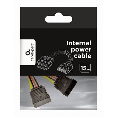 GEMBIRD Kabel SATA napájecí rozdvojka 2x SATA, 15cm