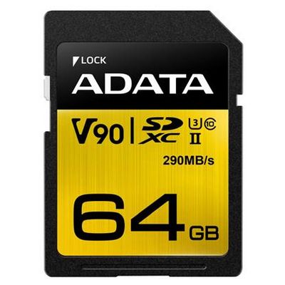 ADATA SDXC karta 64GB UHS-II U3 Premier One (ASDX64GUII3CL10-C)