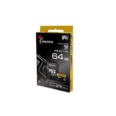 ADATA MicroSDXC Premier ONE 64GB UHS-II U3 Class 10 + SD adaptér