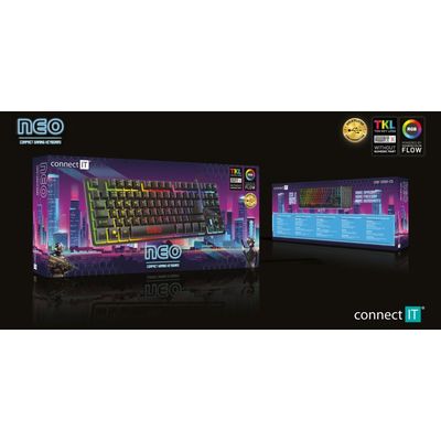 Connect IT NEO Compact klávesnice pro hráče (CZ+SK verze)