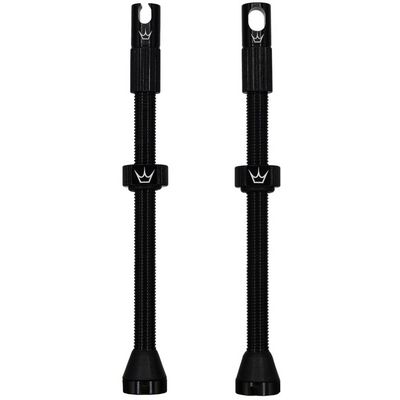 PEATYS X CHRIS KING (MK2) BLACK TUBELESS VALVES - 80MM