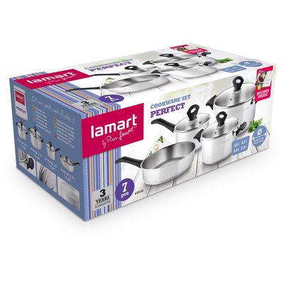 Lamart LT1110 7dílná sada nerezového nádobí PERFECT