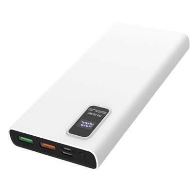 Platinet Power Bank PMPB10WQC726W 10000mAh PD3.0 QC3.0 display bílá