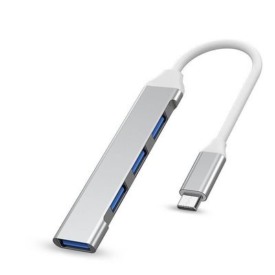 PremiumCord Hub USB-C na USB3.2 A + 3x USB2.0 A, hliníkové pouzdro