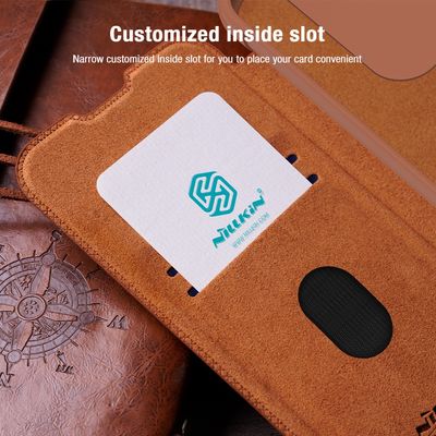 Nillkin Qin Book PRO Pouzdro pro Samsung Galaxy A55 5G Brown