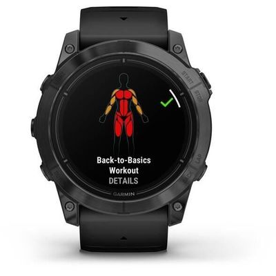 Epix Pro (Gen 2) – Standard Edition | 51 mm Gray/ Black Silicone Band