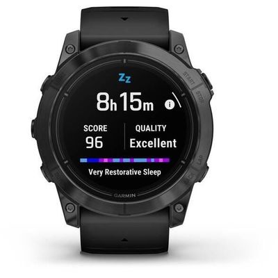 Epix Pro (Gen 2) – Standard Edition | 51 mm Gray/ Black Silicone Band