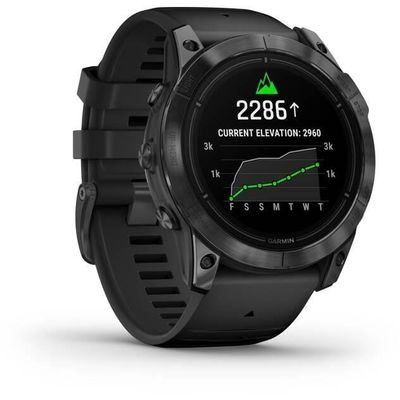 Epix Pro (Gen 2) – Standard Edition | 51 mm Gray/ Black Silicone Band