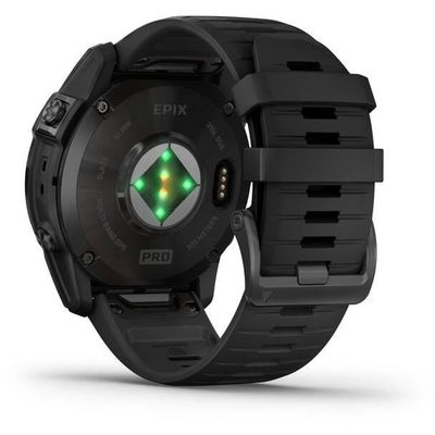 Epix Pro (Gen 2) – Standard Edition | 51 mm Gray/ Black Silicone Band