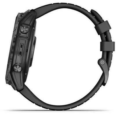 Epix Pro (Gen 2) – Standard Edition | 51 mm Gray/ Black Silicone Band