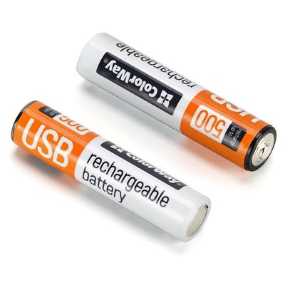 ColorWay nabíjecí baterie AAA 590mAh/ USB-C/ 1.5V/ 6ks v balení