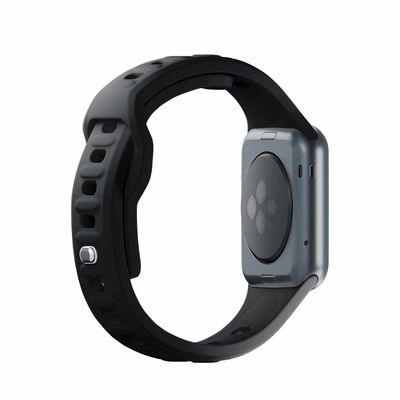 3mk Silicone Watch Strap pro Apple 42/44/45/49 mm Black