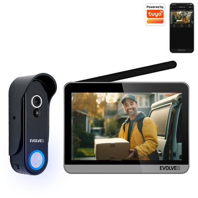 EVOLVEO DoorPhone W7 stříbrný monitor