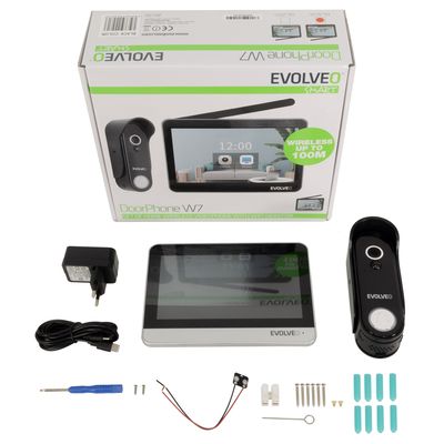 EVOLVEO DoorPhone W7 stříbrný monitor