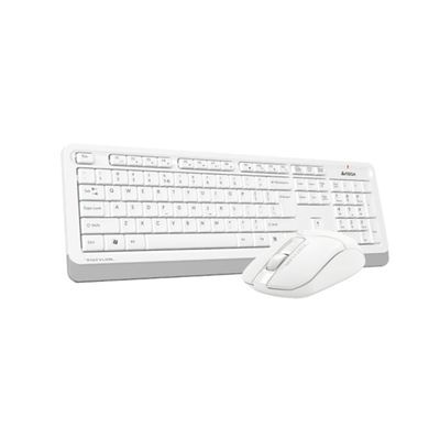 A4Tech set klávesnice a myši FG1012, bezdrátový, US, bílý