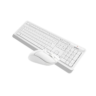 A4Tech set klávesnice a myši FG1012, bezdrátový, US, bílý
