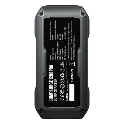 TOPDON Car Jump Starter JumpSurge 1200 PRO, 10000 mAh