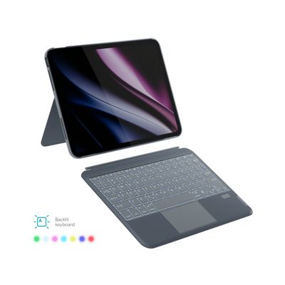 Epico Backlit Keyboard Case for Apple iPad Pro 11 (M4) - ČEŠTINA - šedá