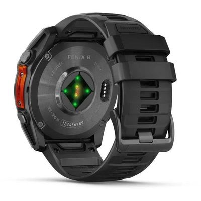 Garmin fenix® 8 – 51 mm, AMOLED, SIate Grey, silikonový řemínek