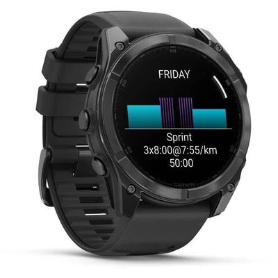 Garmin fenix® 8 – 51 mm, AMOLED, SIate Grey, silikonový řemínek