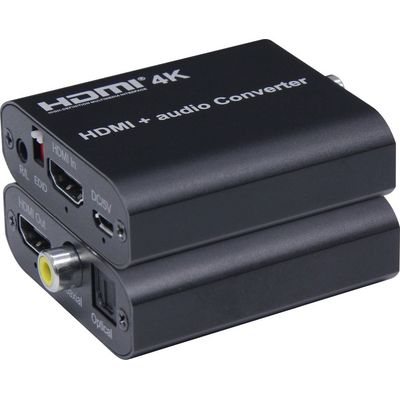 PremiumCord HDMI 4K Audio extractor s oddělením audia na stereo jack, SPDIF Toslink, RCA