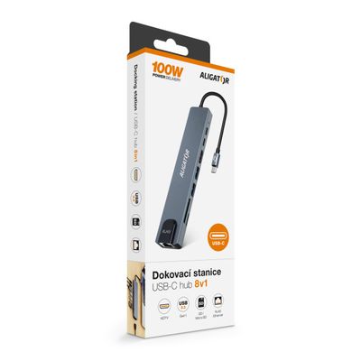 Aligator USB-C Hub 8v1