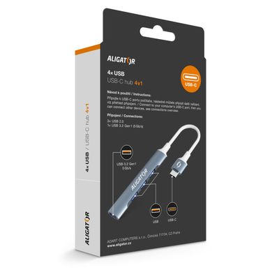 Aligator Hub USB-C / 4x USB