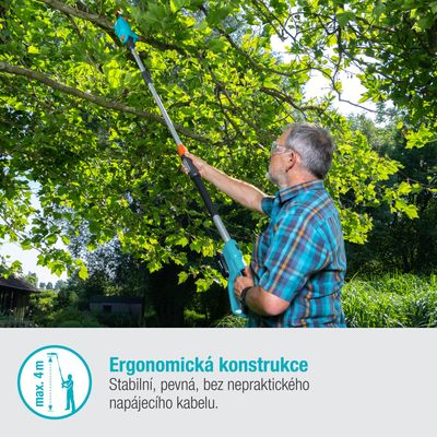 Gardena 14770-20 Aku teleskopická vyvětvovací pilka TCS 20/18V P4A - sada - rozbalené / použité