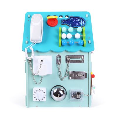 2Kids Toys Activity board Domeček modrý