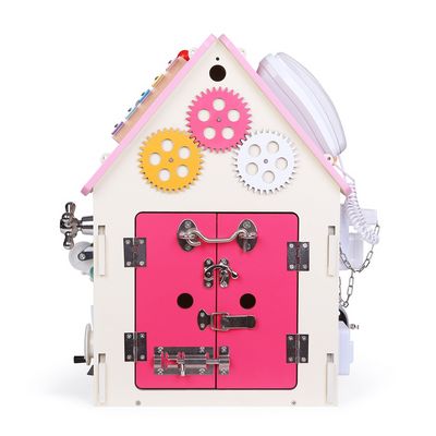 2Kids Toys Activity board Domeček růžový