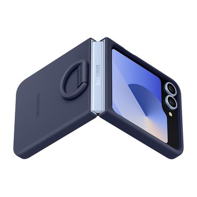 Samsung silikonový zadní kryt pro Z Flip6 tmavě modrý