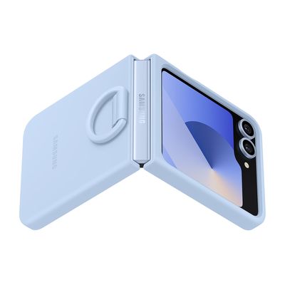 Samsung silikonový zadní kryt pro Z Flip6 modrý