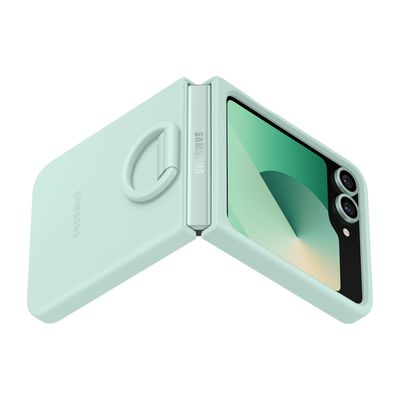 Samsung silikonový zadní kryt pro Z Flip6 mint