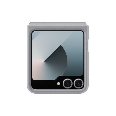 Samsung Ochranný kryt z veganské kůže pro Z Flip6 šedý