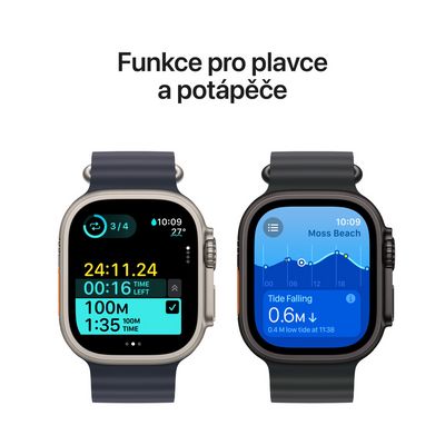 Apple Watch Ultra 2 GPS + Cellular 49mm Black Titanium Case with Black Ocean Band (MX4P3CS/A)