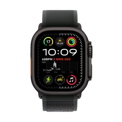 Apple Watch Ultra 2 GPS + Cellular 49mm Black Titanium Case with Black Trail Loop - S/M (MX4U3CS/A)