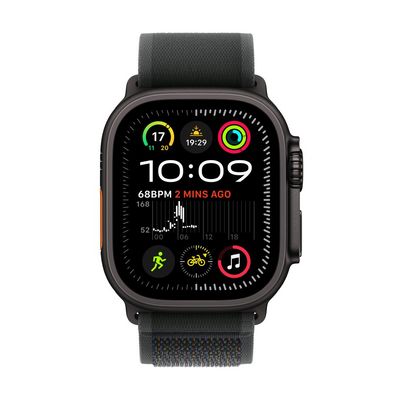 Apple Watch Ultra 2 GPS + Cellular 49mm Black Titanium Case with Black Trail Loop - M/L (MX4V3CS/A)